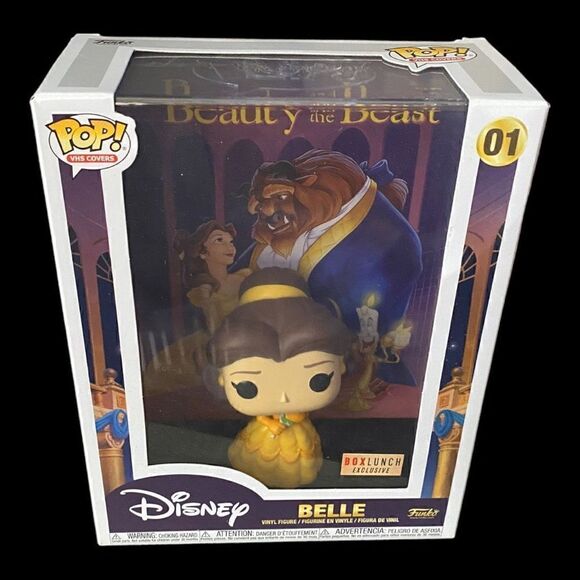 Funko Pop! VHS Covers: Beauty and The Beast - Belle with Mirror (01) New Sealed - Picture 2 of 8